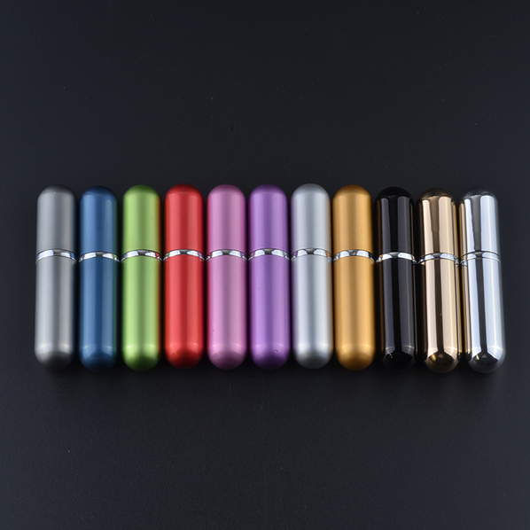5ml refillable travel aluminum empty glass perfume bottle