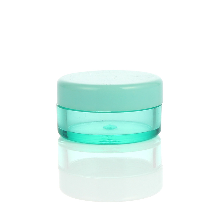 5ml round colorful small cosmetic plastic cream jars with screw cap in stock