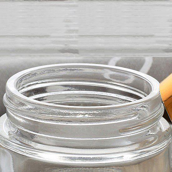 5ml small clear glass jar Hemp oil containers with plastic lid