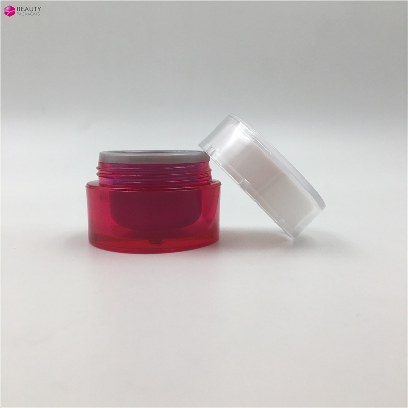 5ml small minn plastic cosmetic cream jar
