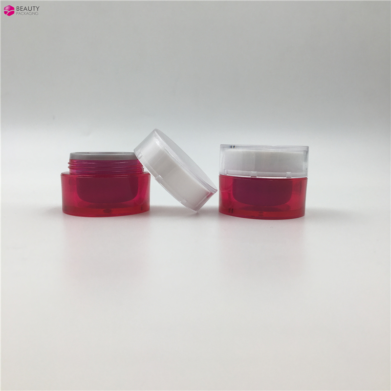 5ml small minn plastic cosmetic cream jar