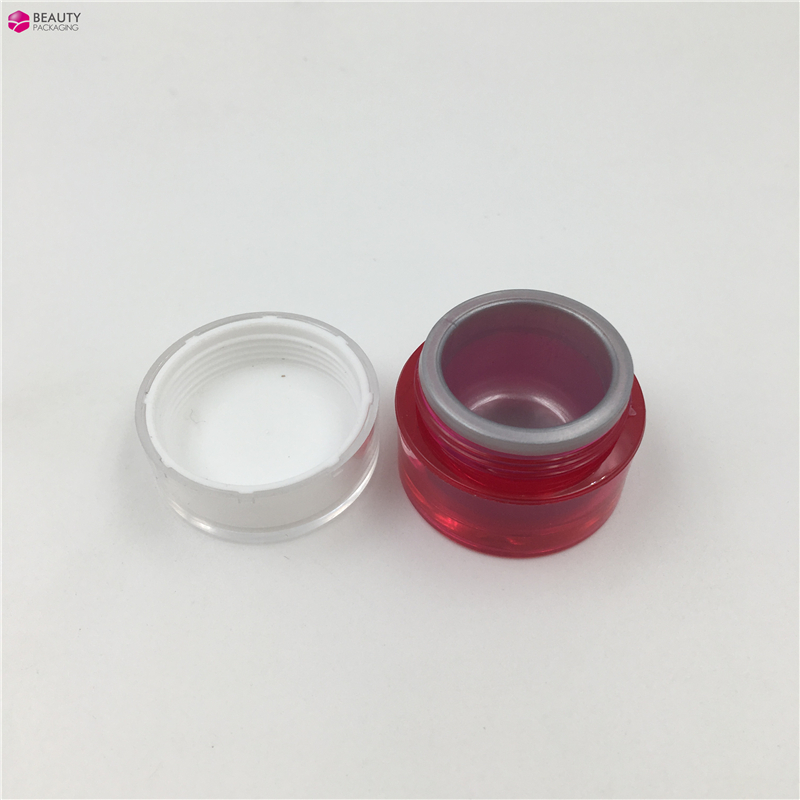 5ml small minn plastic cosmetic cream jar