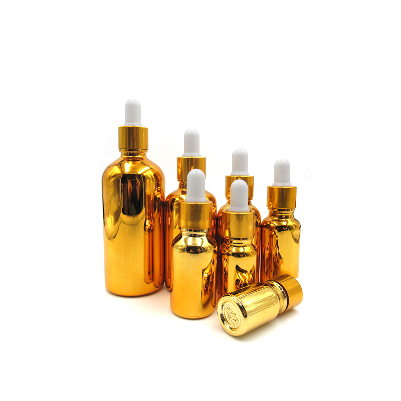 5ml10ml 20ml 30ml 50ml 100ml luxury gold glass basket dropper bottle for essential oil