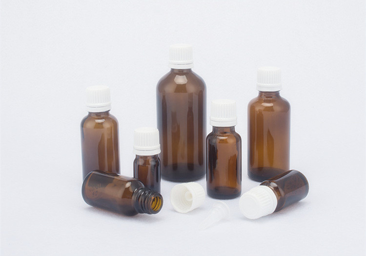 5ml10ml15ml20ml30ml50ml100ml Amber Glass Bottle Essential Oil Bottle Anti-theft cover Bottle