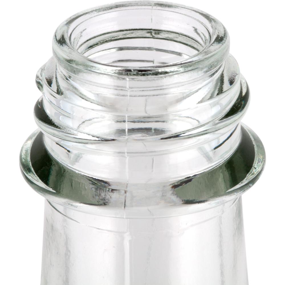 5oz 10oz Empty Hot Glass Sauce Woozy Bottle with black screw replacement caps