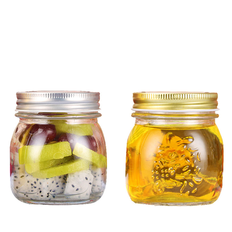 5oz 11oz 18oz 36oz Empty Clear Glass Mason Jar Food Storage Glass Jar with Lids for Canning