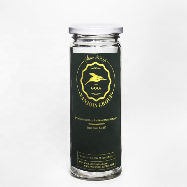 5oz 150ml Clear Round Glass Jar For Hot Sauce Packaging With Custom Sticker Label