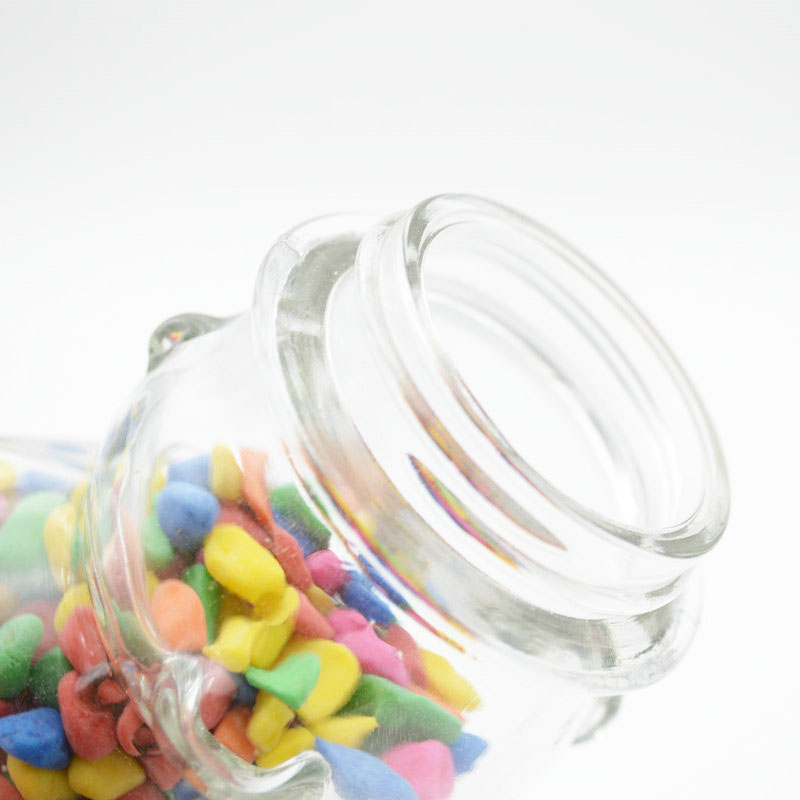 5oz 150ml Clear Teddy Bear Glass Jar Honey Candy Jar With Screw Cap