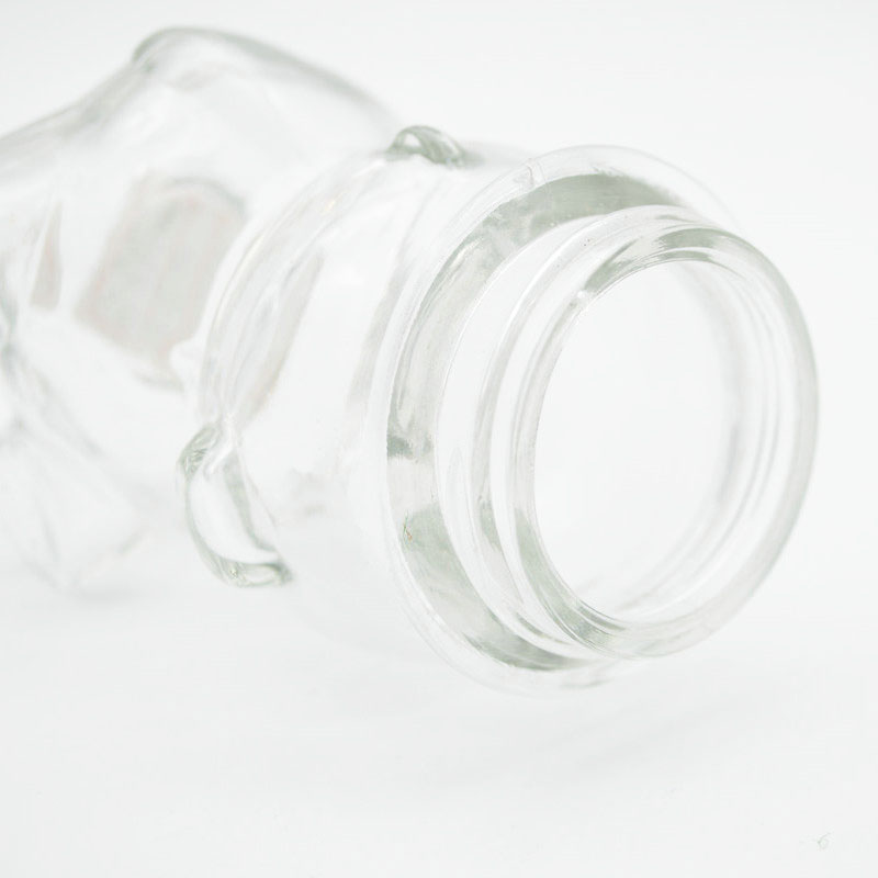 5oz 150ml Clear Teddy Bear Glass Jar Honey Candy Jar With Screw Cap