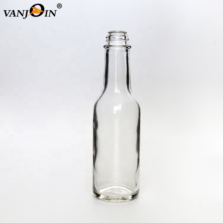 5oz 150ml Empty Clear Wozzy Hot Peri Peri Soy Sauce Bottle Glass 8oz