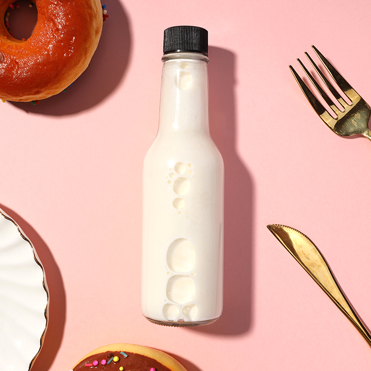 5oz 150ml Glass Food Storage Bottle Glass Chilli Hot Sauce Bottle with Seal Cap Soy Sauce Woozy Glass Bottle