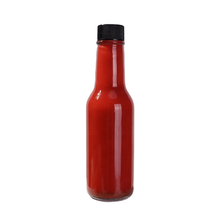 5oz 150ml Woozy Glass Hot Sauce Bottles With Plastic Cover