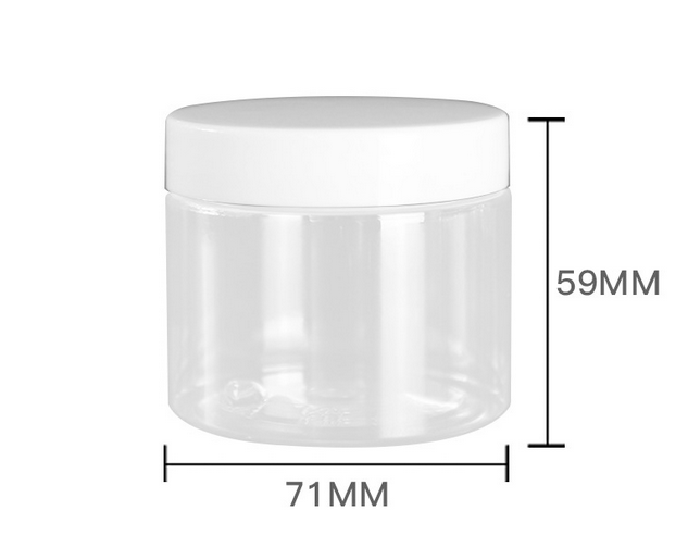 5oz 150ml diameter 71mm height 59mm bath salt container with gold cap