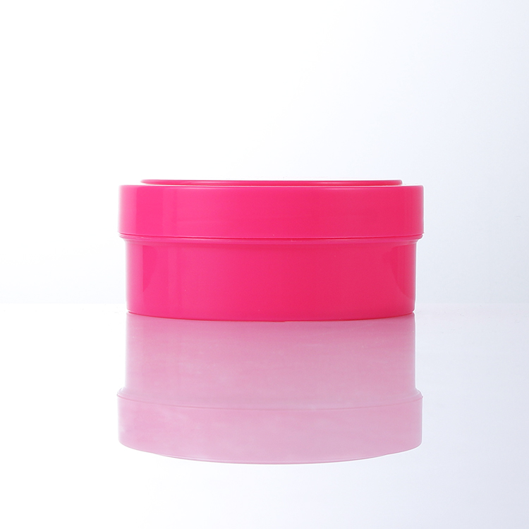 5oz 150ml pink plastic round cosmetic container packaging jar for hair cream