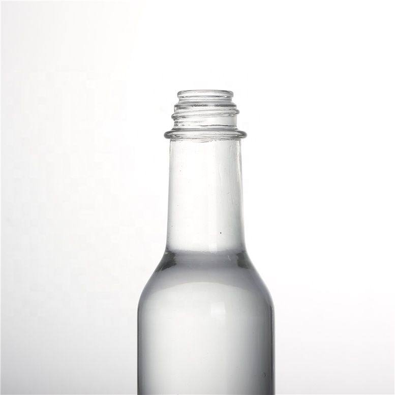 5oz 5 oz flint clear glass empty 150ml woozy hot sauce bottle ketchup sauce chili vinegar glass bottles