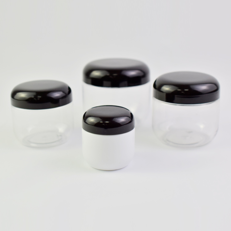 5oz 8oz normal screw lid of clear arched PP texture bottle Custom print logo in jars or lid