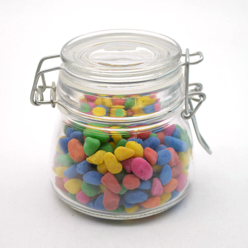 5oz Mini Round Clear Kitchen Storage Glass Spice Jar