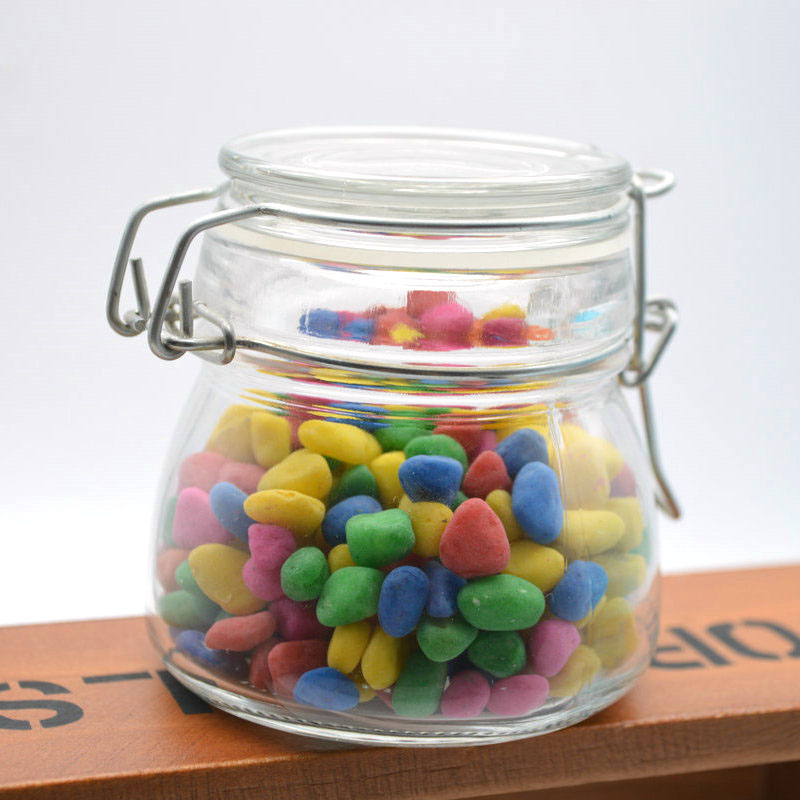 5oz Mini Round Clear Kitchen Storage Glass Spice Jar