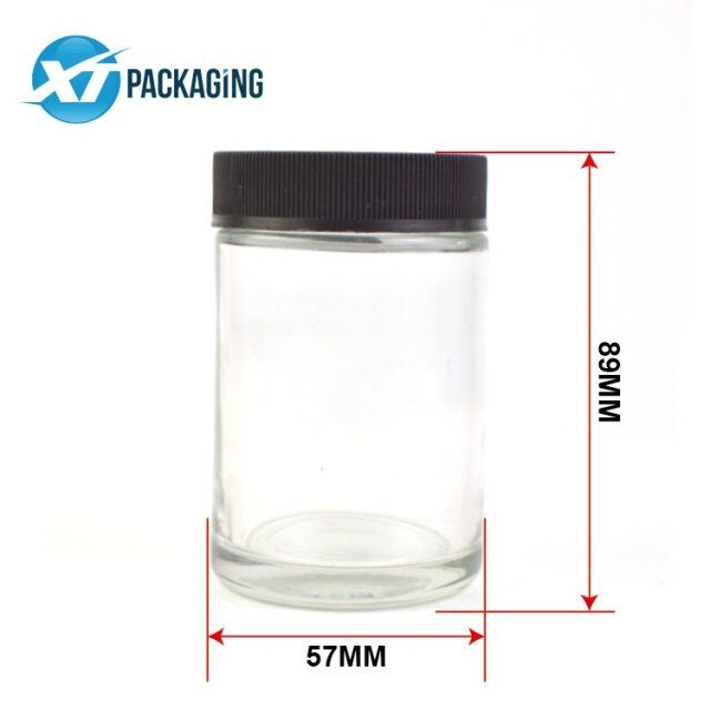 5oz child resistant glass jar with CR lid