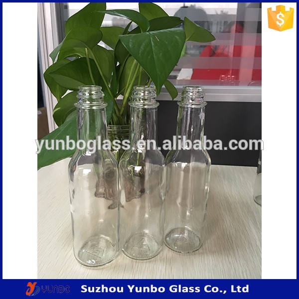5oz clear glass sauce bottle, 150ml glass bottle salsa for selling