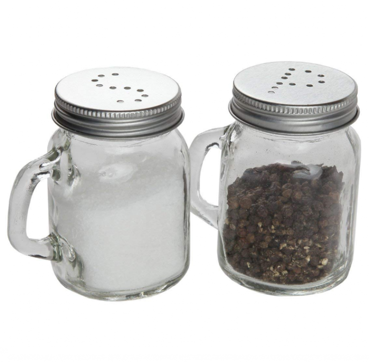 5oz empty pepper, salt glass jar