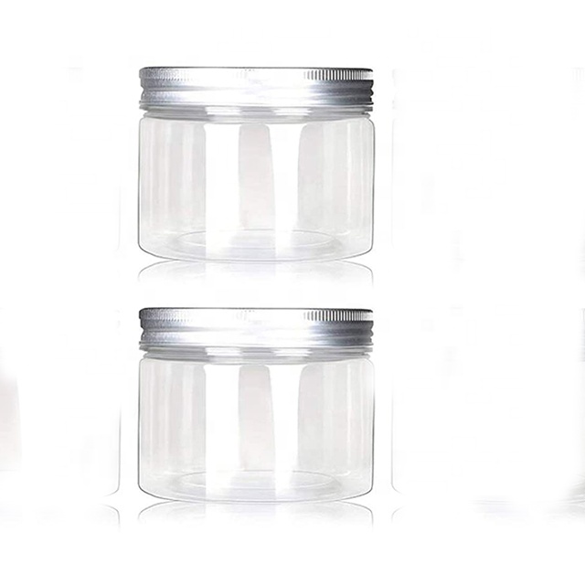 6 OZ 180ml Pet Plastic Black Gel Container jars bpa free lotion cream black jars