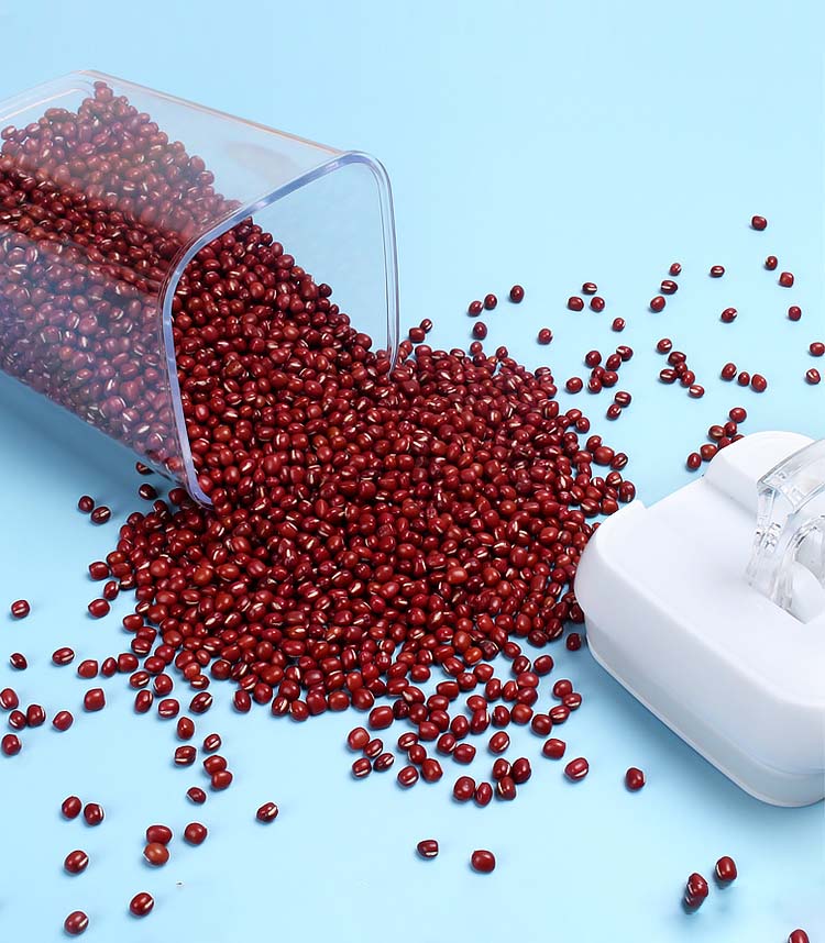 6 Piece Plastic Cereal Dispenser Containers With Easy Locking Lids Suitable For Grains Pasta Snacks Kitchen Food