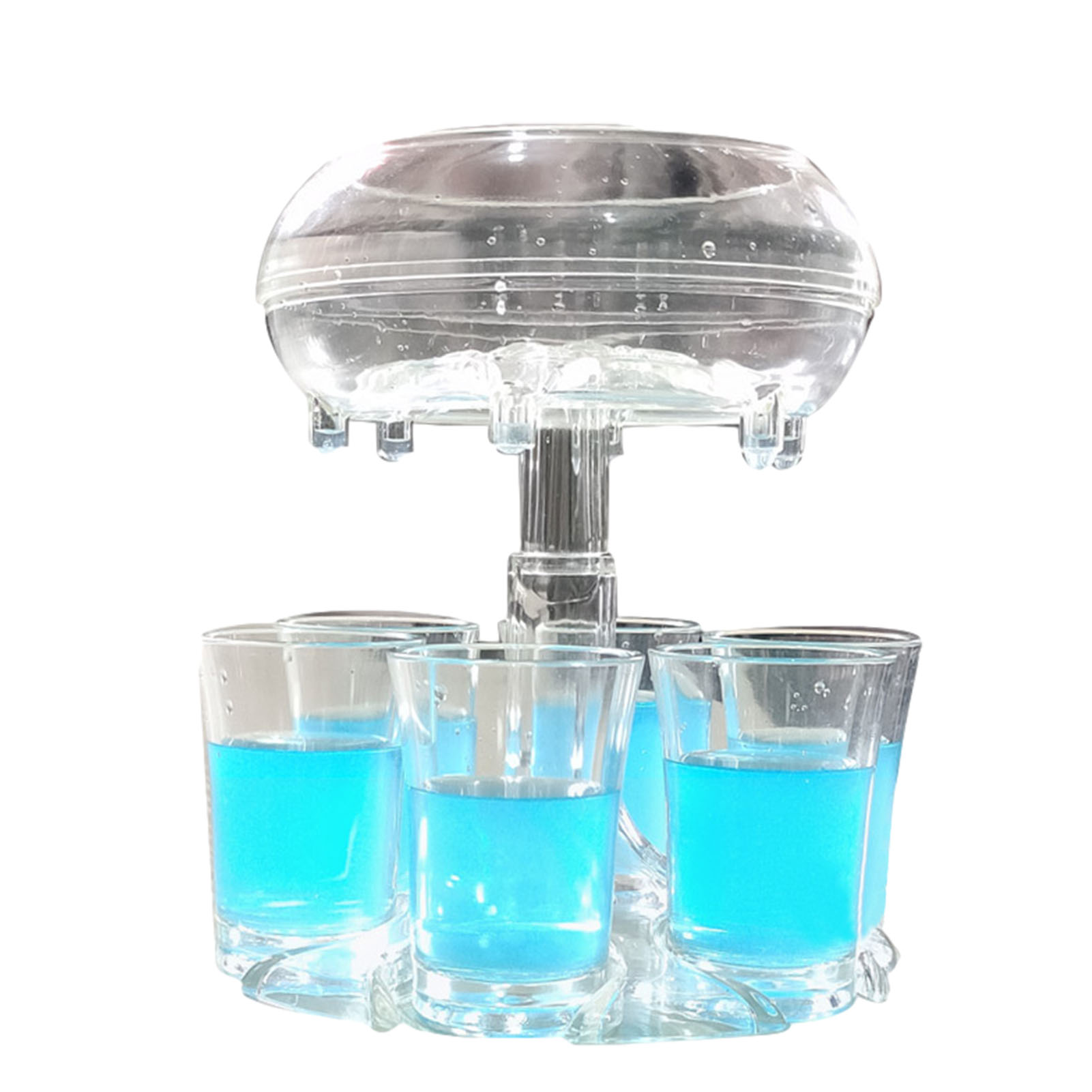 6 Shot Glass Dispenser Holder Clear Food Grade Wine Dispenser