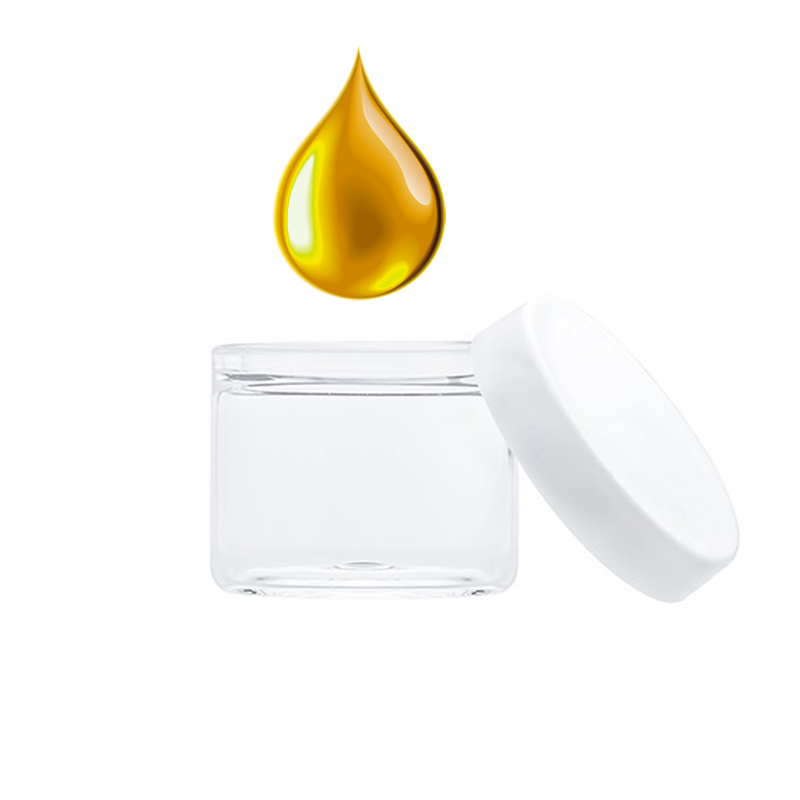 6 ml No Neck Wax Container No Stick Concentrate Borosilicate Glass Jar With Silicone Cap