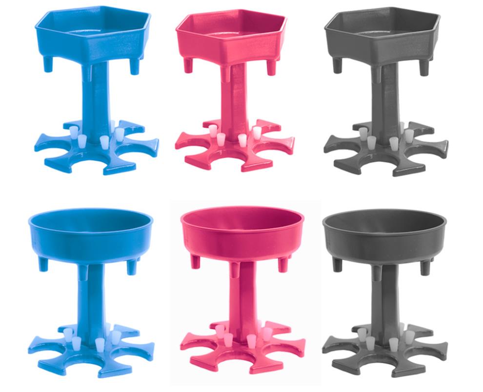 6 shot glass beverage dispenser holder with 6 stoppers for bar