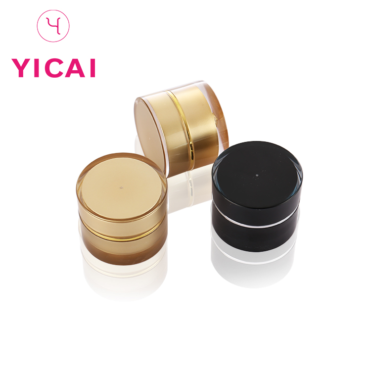 60 Grams/60 ML (2 Oz) Round Clear Leak Proof Round Acriylic Plastic Container Jars Cosmetic Lotion Creams Jar