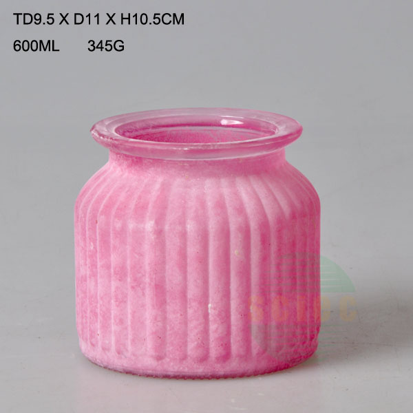 600ML Most popular transparent glass bottle with glass lid