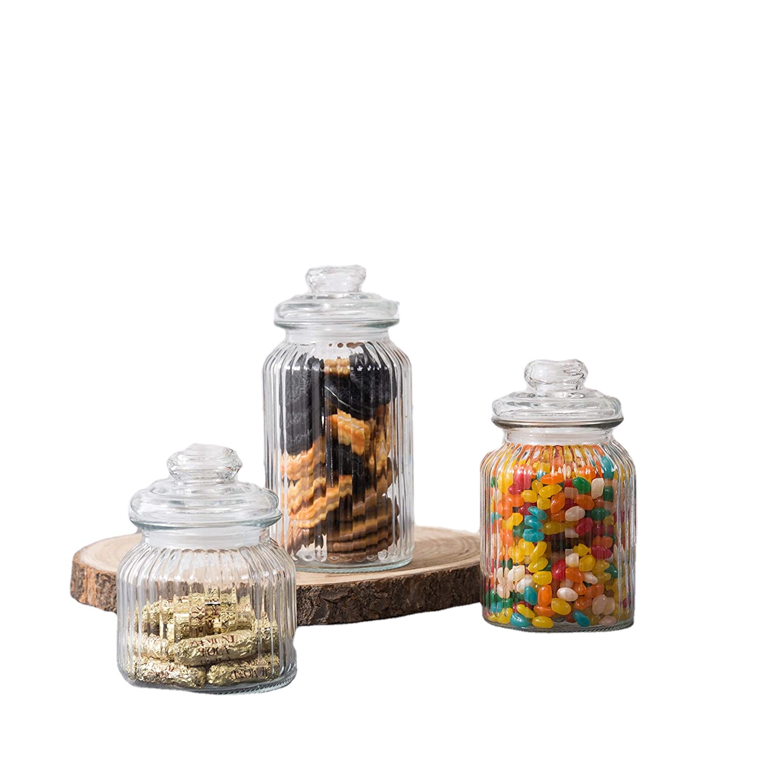 600ml spray snow pattern christmas kitchen glass jars for coffee sugar tea storage