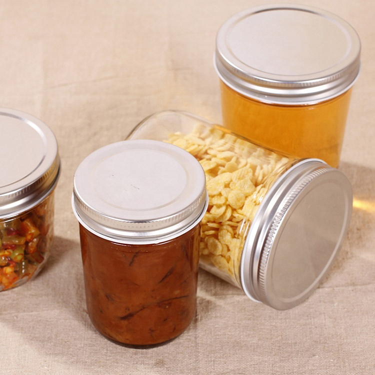 600ml wide mouth round glass mason jar for juicy and food