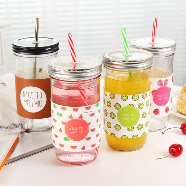 600ml wide mouth round glass mason jar for juicy and food