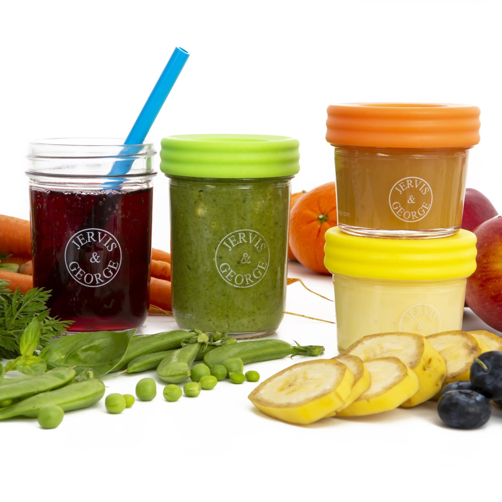 600ml wide mouth round glass mason jar for juicy and food