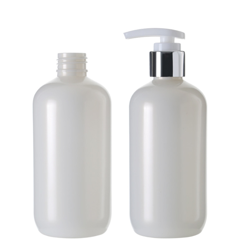 60ML 2OZ PET plastic pearl white boston liquid bottle
