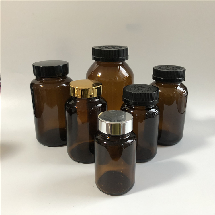 60cc 75cc 100cc 120cc 150cc 200cc 250cc 300cc 400cc 500cc Heavy Glass Medical Screw Top Packer Bottles Wide Mouth Container Jars