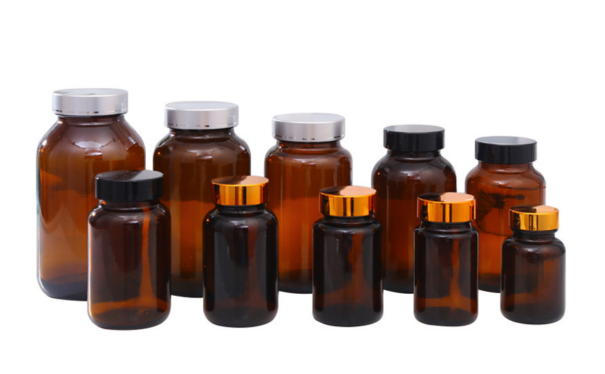 60cc 75cc 100cc 120cc 150cc 200cc 250cc 300cc 400cc 500cc Heavy Glass Medical Screw Top Packer Bottles Wide Mouth Container Jars