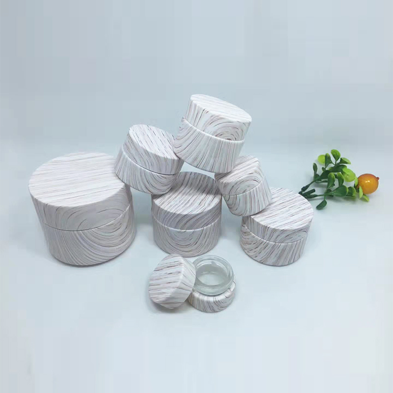 60g 100g 200g Empty Black Childproof Black Violet UV Glass Jar With Dome Lid