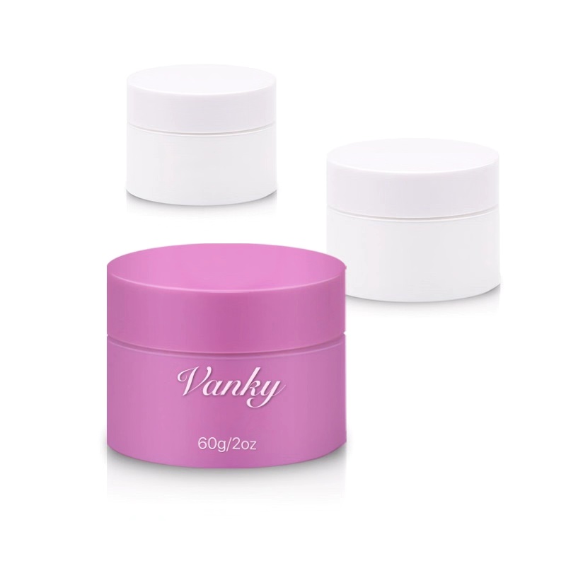 60g 100g cosmetic white glass jar with ABS lid high quality packaging