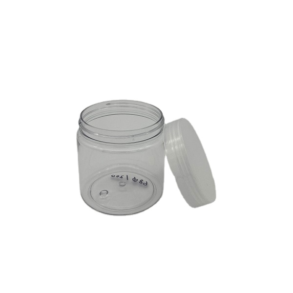 60g 150g 200g 250g 500g plastic round food grade biodegradable cosmetic packaging jars