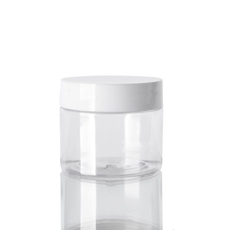 60g 2oz Clear Empty Plastic PET Slime Container Jar with White Lid