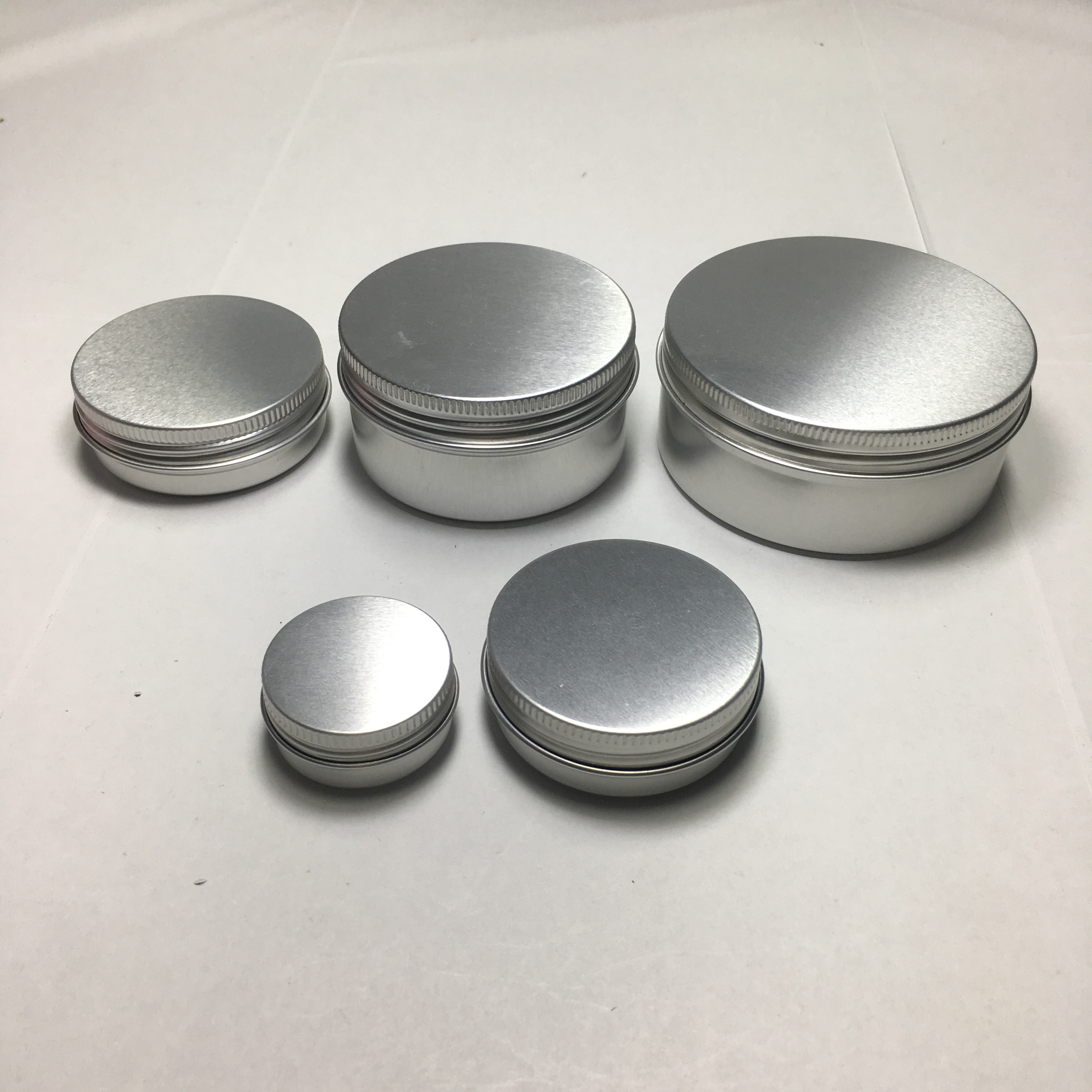 60g Skin Care Cream Use Metal Tin and Aluminum lid Material Gold Color Cosmetic Aluminum Jar