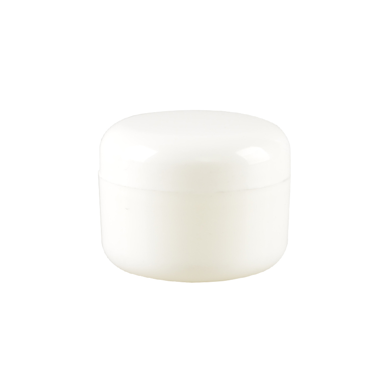 60g White PP Material Plastic Skincare Cream Jar Round Shape Cosmetic Jar with Plastic Cap