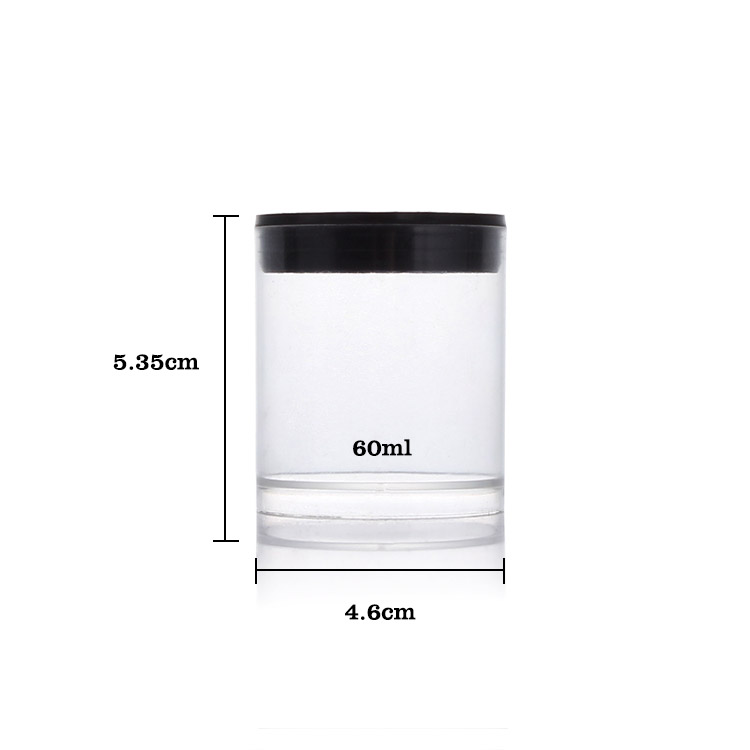 60g empty personal skin care plastic jar cosmetic cream container