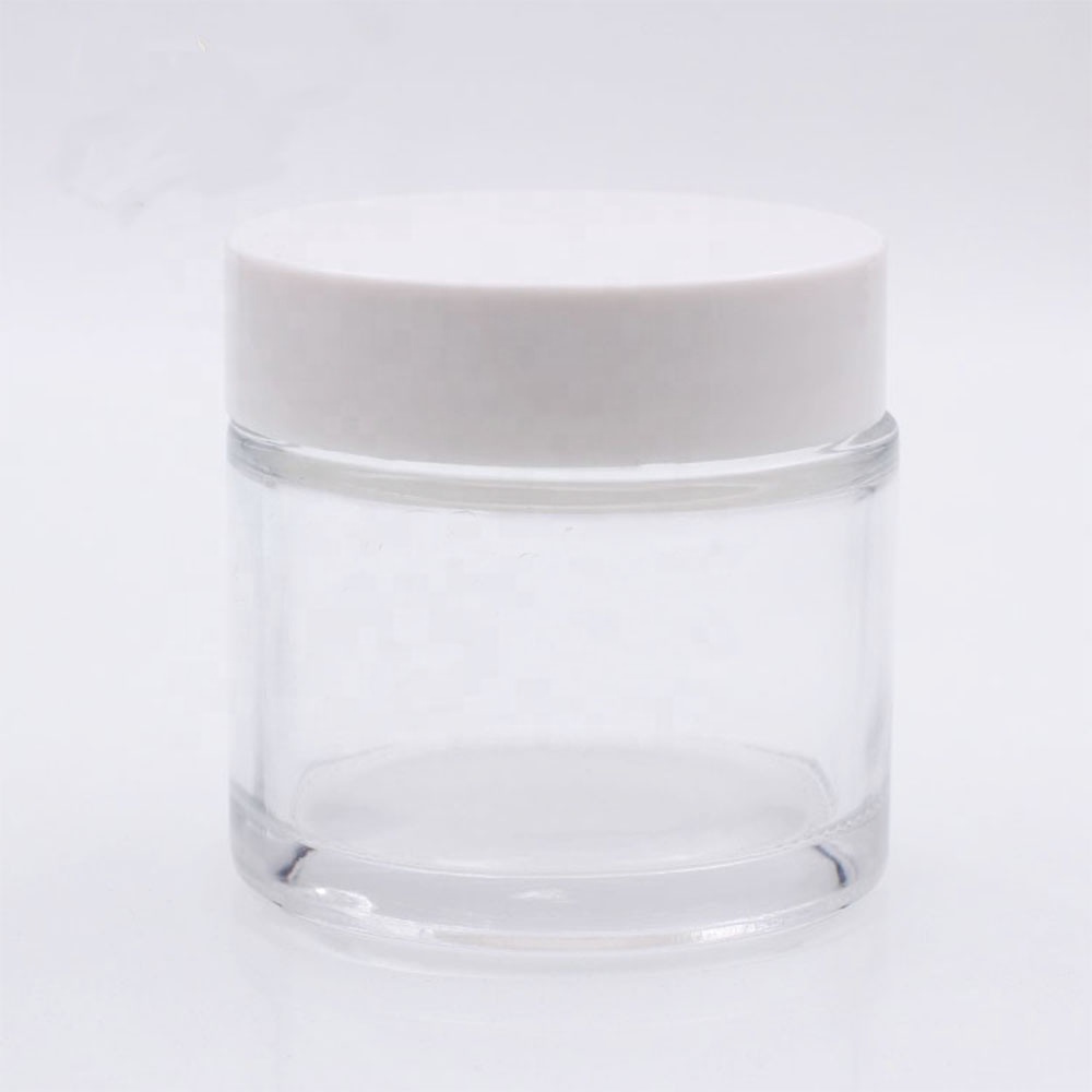 60g hot seller Frosted cheap glass jars eco friendly cosmetic glass jars for cosmetic bottles wholesale