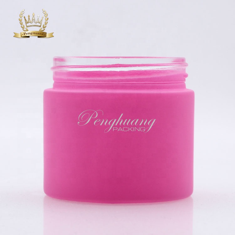 60g hot seller Frosted cheap glass jars eco friendly cosmetic glass jars for cosmetic bottles wholesale