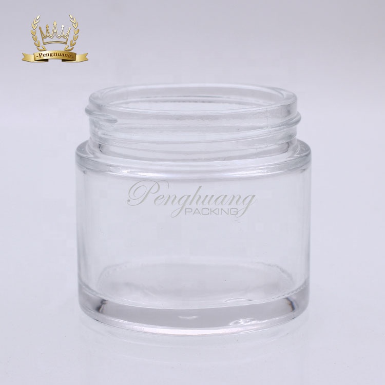 60g hot seller Frosted cheap glass jars eco friendly cosmetic glass jars for cosmetic bottles wholesale