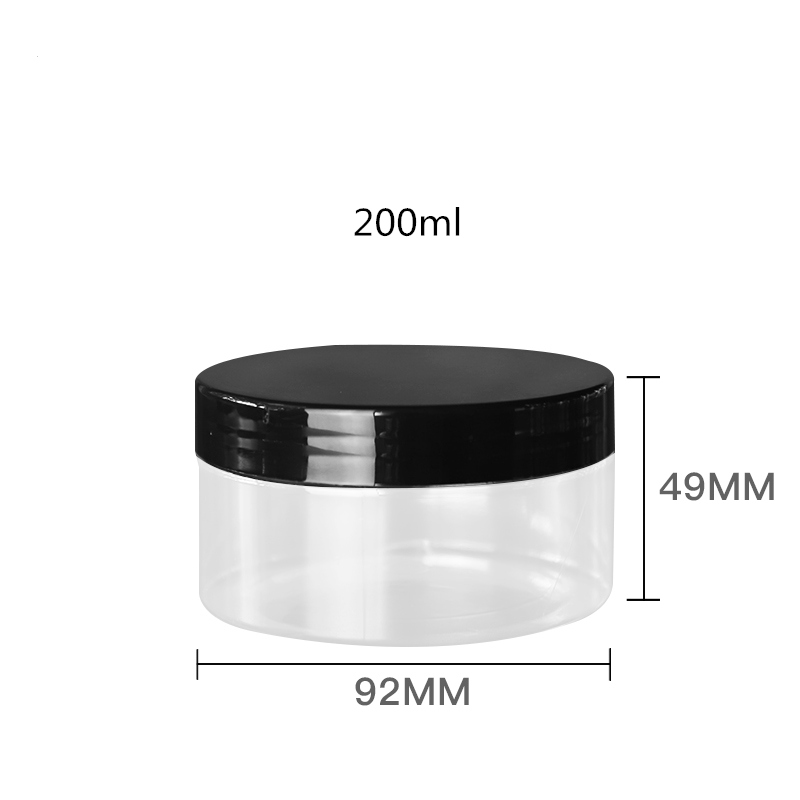 60ml 100ml 120ml 150ml 200ml 250ml empty big wide mouth cream jar 150g 200g 250g PET plastic jar